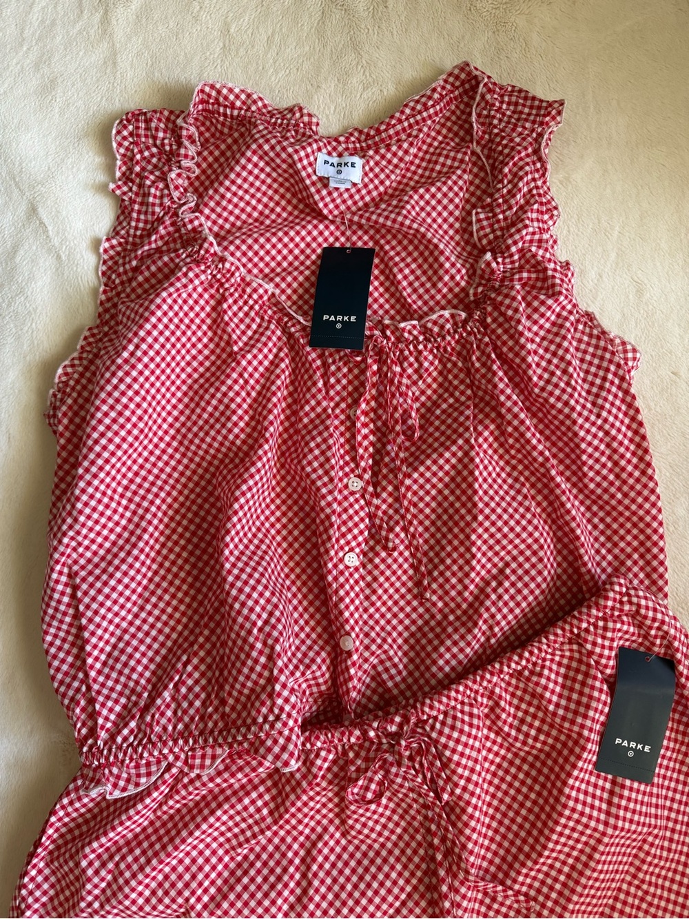 Parke x Target Red Gingham Set - Picture 3 of 4